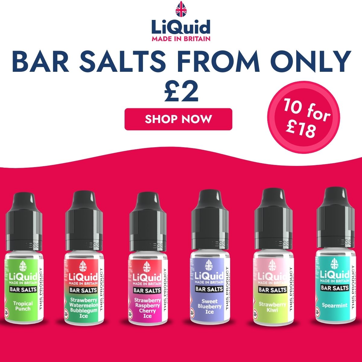 Bar Salts Home Banner Mobile for One Pound E-Liquid