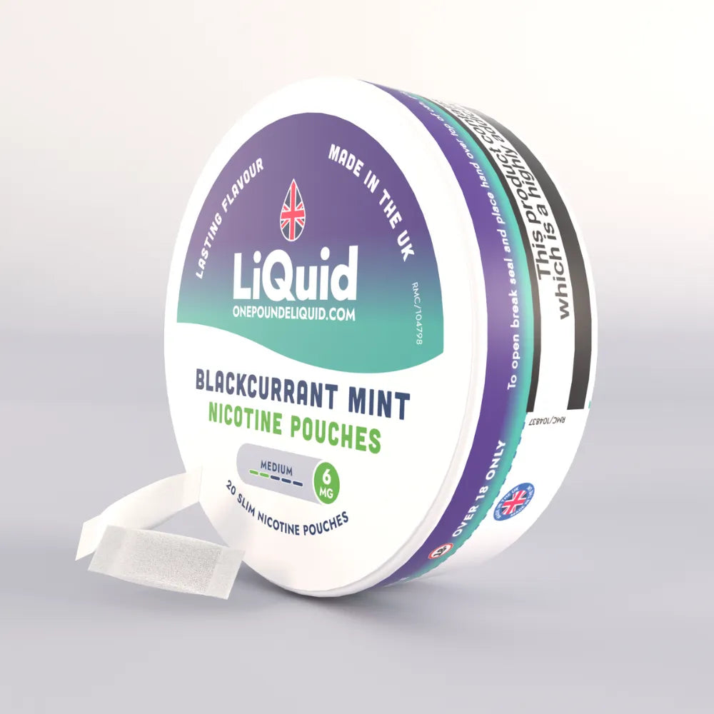LiQuid Blackcurrant Mint Nicotine Pouches - 6mg