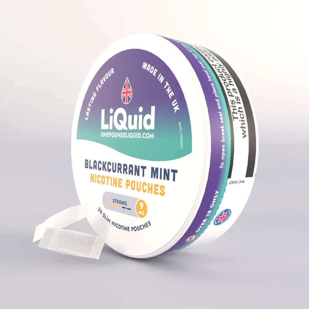 LiQuid Blackcurrant Mint Nicotine Pouches - 9mg