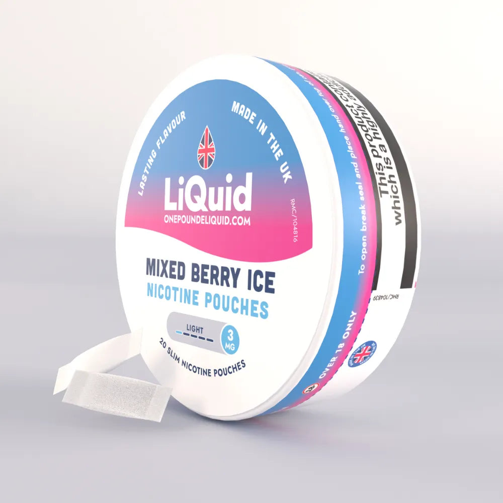 LiQuid Mixed Berry Ice Nicotine Pouches - 3mg