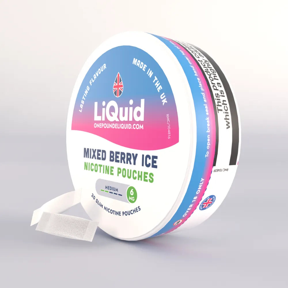 LiQuid Mixed Berry Ice Nicotine Pouches - 6mg