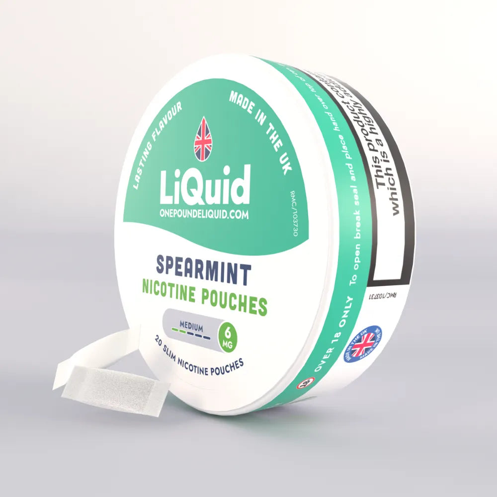 LiQuid Spearmint Nicotine Pouches - 6mg