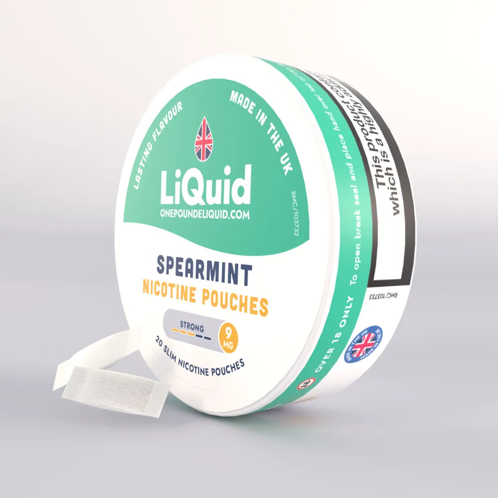 LiQuid Spearmint Nicotine Pouches - 9mg