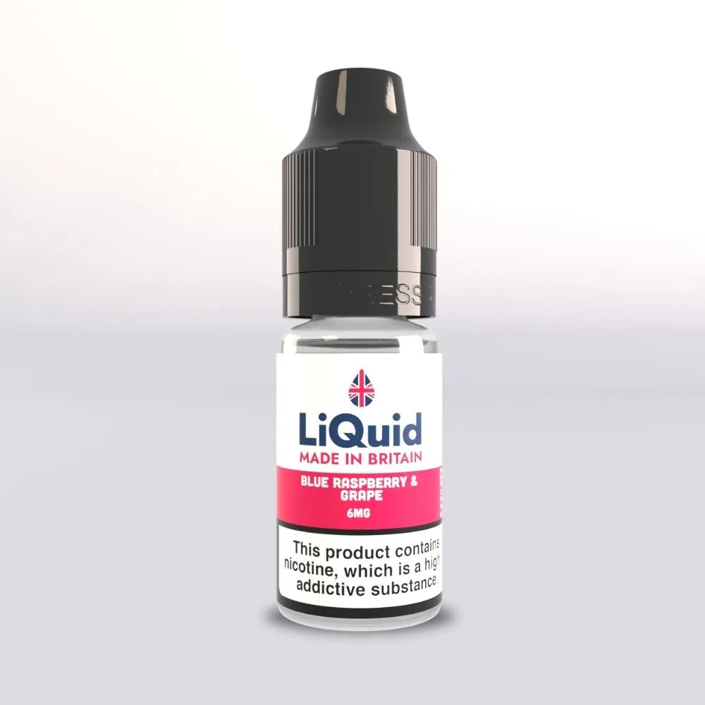 
Blue Raspberry & Grape Vape Juice LiQuid UK Made 6mg