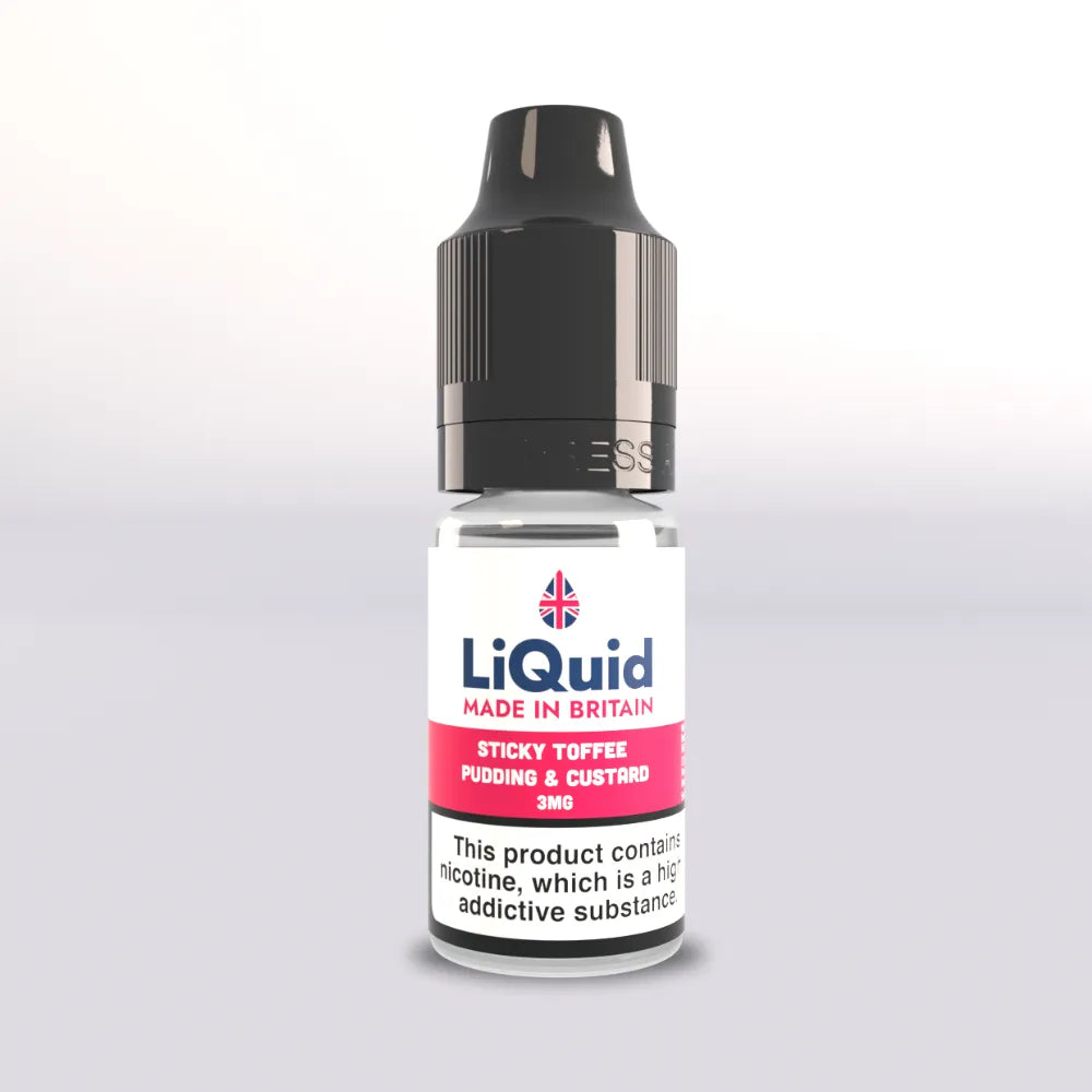 Sticky Toffee Pudding & Custard Vape Juice LiQuid UK Made 3mg