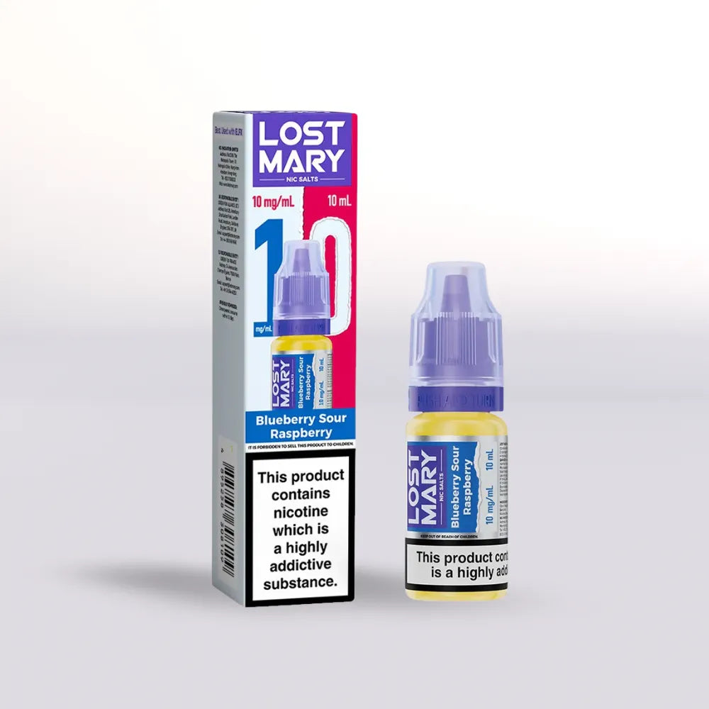 Lost Mary Blueberry Sour Raspberry Nicotine Salt Vape Juice - 10mg