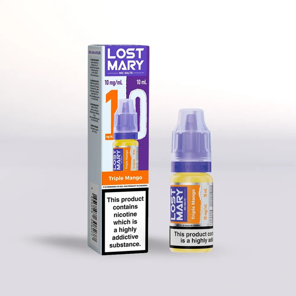 Lost Mary Triple Mango Nicotine Salt Vape Juice - 10mg