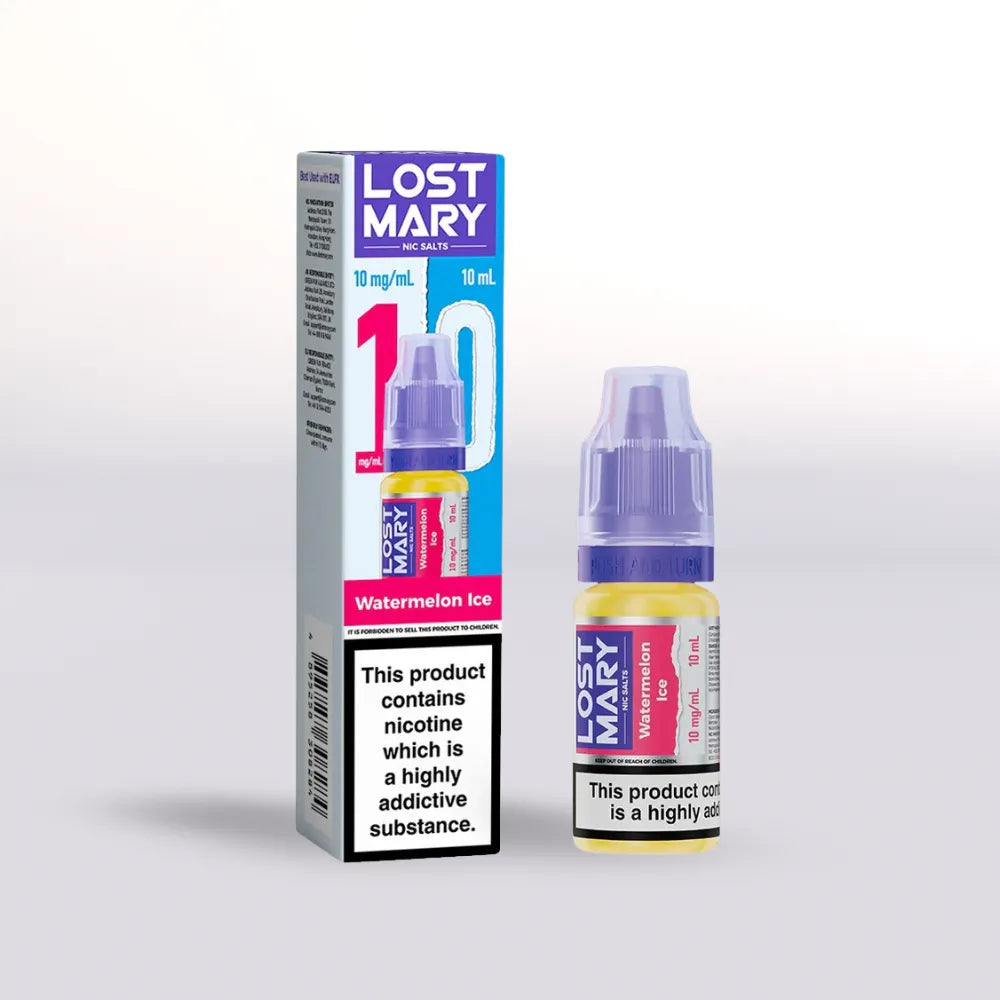 Lost Mary Watermelon Ice Nicotine Salt Vape Juice - 10mg