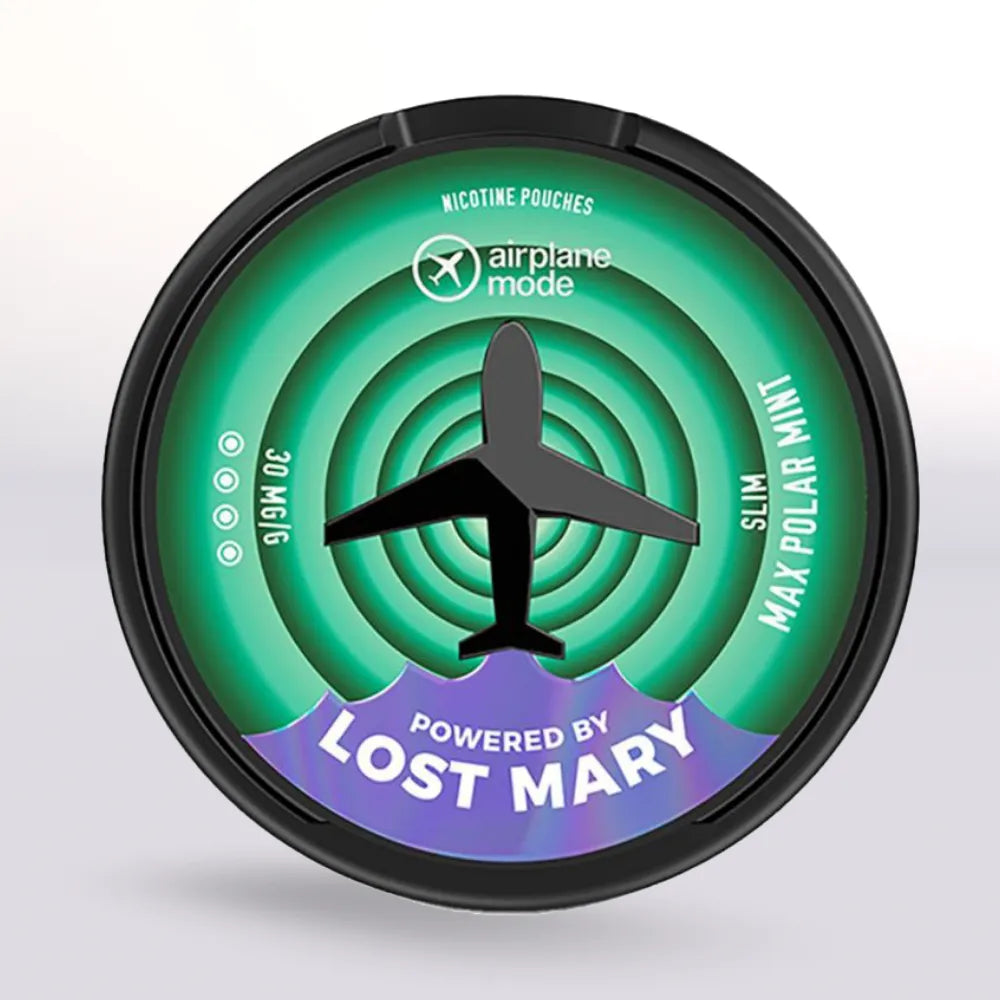 Lost Mary Airplane Mode Max Polar Mint Nicotine Pouches 9mg