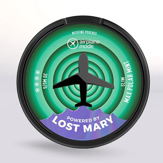 
Lost Mary Airplane Mode Max Polar Mint Nicotine Pouches 9mg