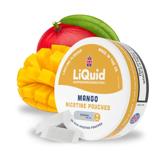 
LiQuid Mango Nicotine Pouches - 9mg Strong Strength