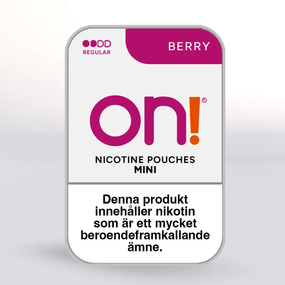 On! Berry Mini Nicotine Pouches 3mg