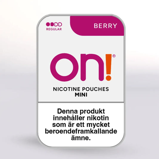 
On! Berry Mini Nicotine Pouches 3mg
