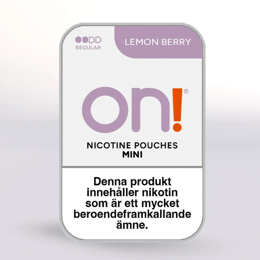 
On! Lemon Berry Mini Nicotine Pouches 3mg