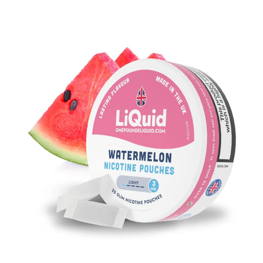
LiQuid Watermelon Nicotine Pouches - 3mg Light Strength