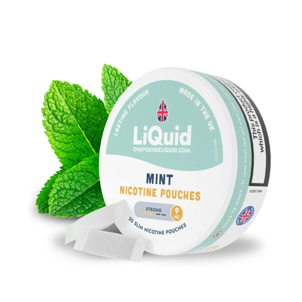 
LiQuid Mint Nicotine Pouches - 9mg Strong Strength