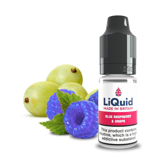 
Blue Raspberry & Grape UK Made Cheap £1 Vape Juice E-liquid