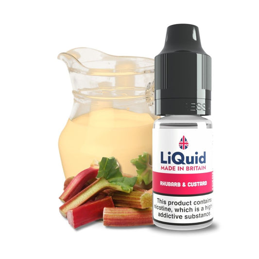 
Rhubarb Custard UK Made Cheap £1 Vape Juice E-liquid