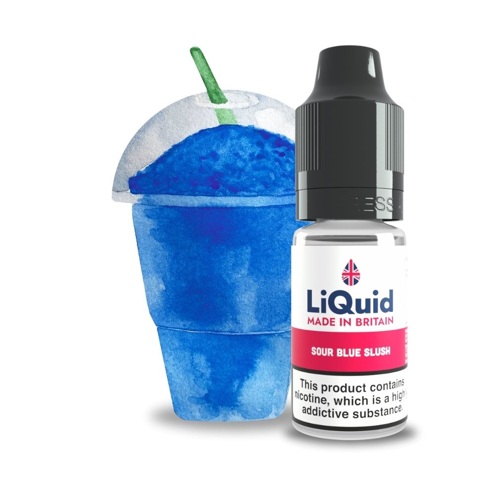 
Blue Sour Slush UK Made Cheap £1 Vape Juice E-liquid