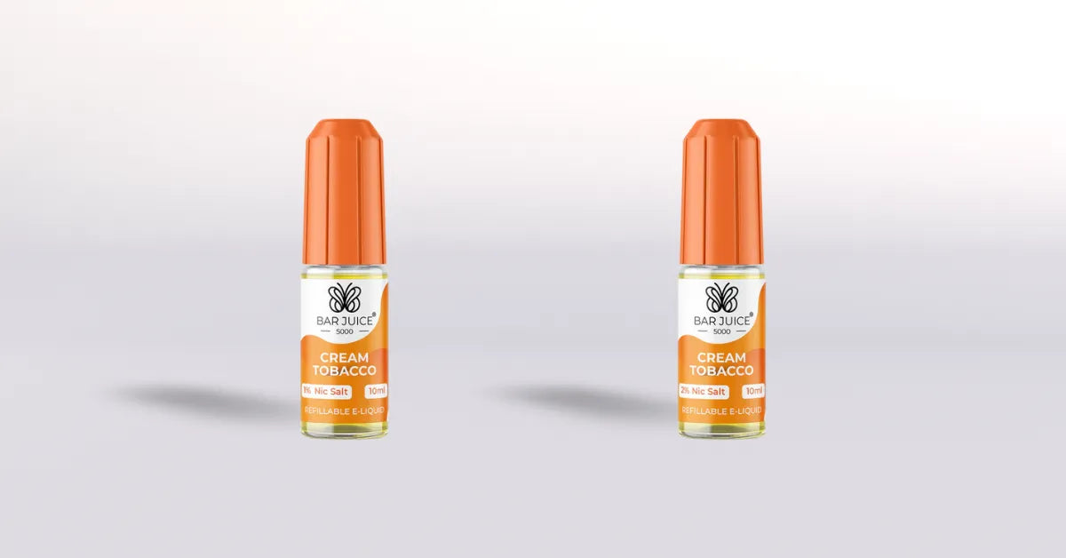 Bar Juice 5000 - Cream Tobacco Nic Salt Vape Juice - 3.99 Bar Juice 5000 - Cream Tobacco Nic Salt Vape Juice - 3.99