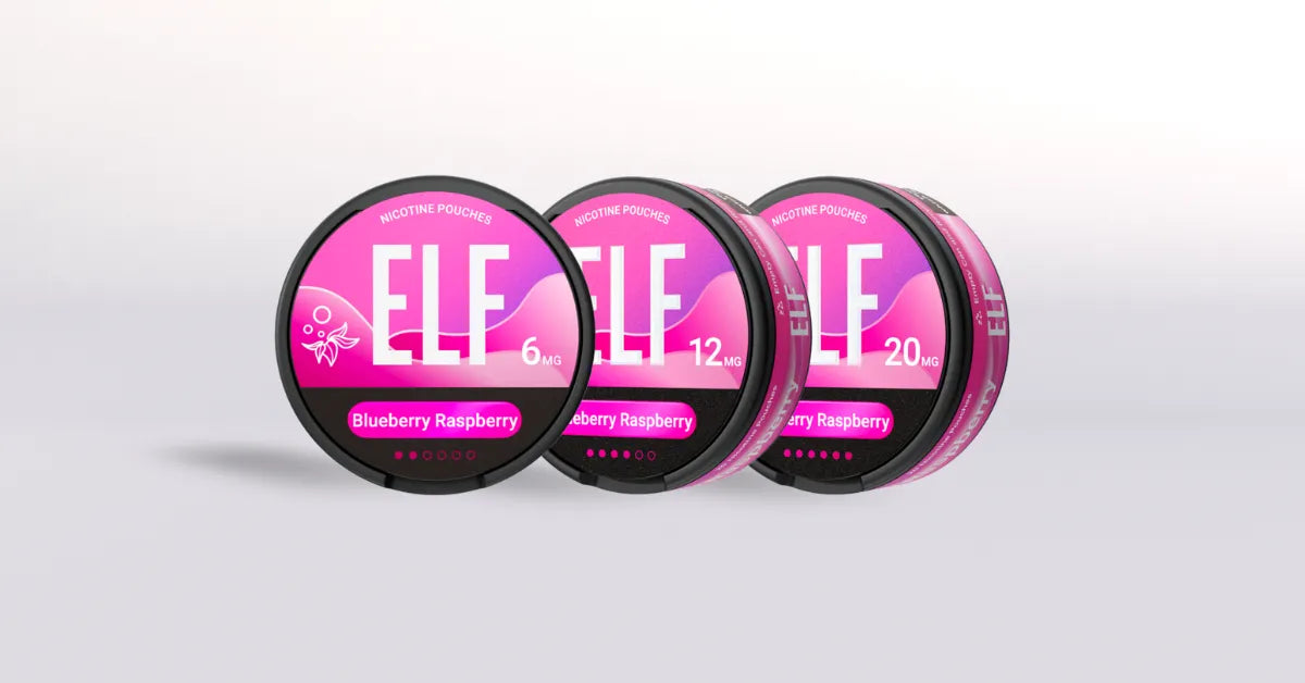 ELF Blueberry Raspberry Nicotine Pouches