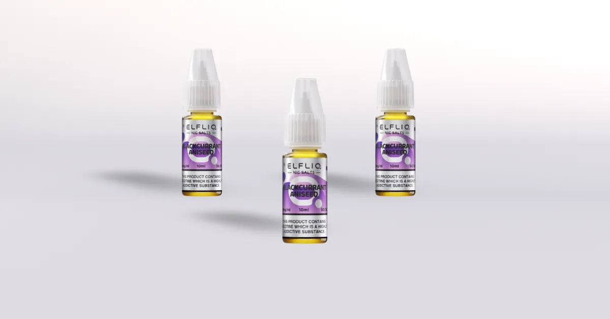 ElfBar Elfliq Blackcurrant Aniseed Nicotine Salt Vape Juice