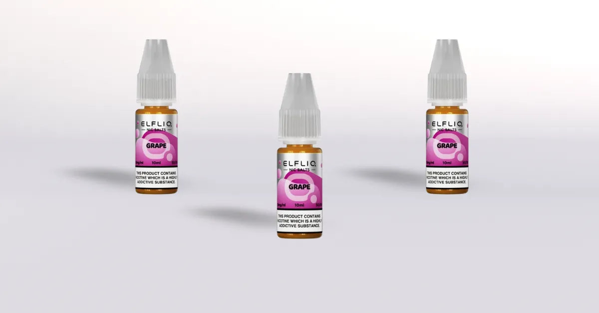 Elf Bar Vape Juice - Grape Nic Salts - ElfLiq 10ml Elf Bar Vape Juice - Grape Nic Salts - ElfLiq 10ml
