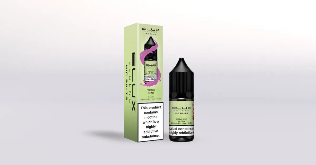 Elux Legends Vape Juice - Gummy Bear Nic Salts - 3.99 10ml Elux Legends Vape Juice - Gummy Bear Nic Salts - 3.99 10ml