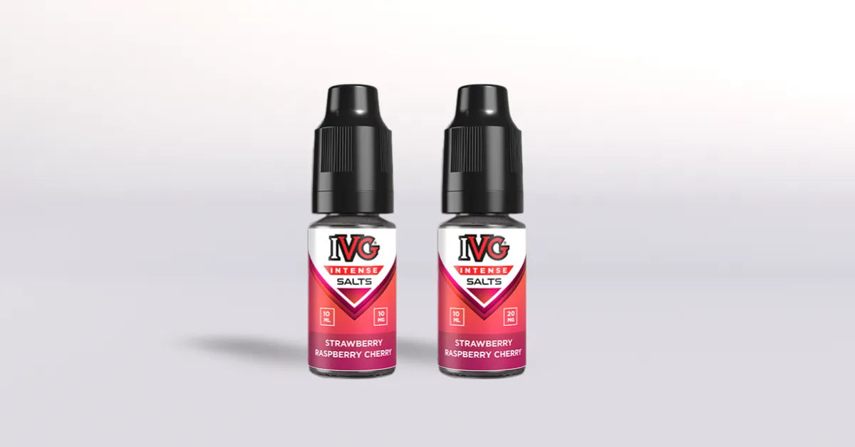 IVG Intense Salts Strawberry Raspberry Cherry Nicotine Salt Vape Juice - Overview