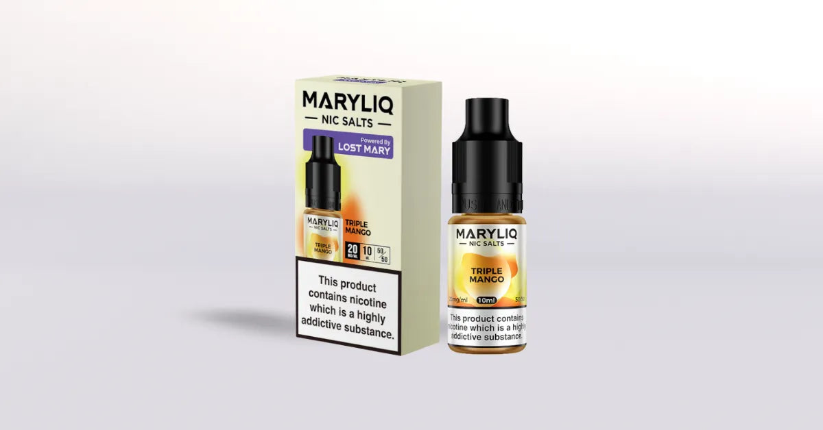 Maryliq by Lost Mary Triple Mango Nicotine Salt Vape Juice