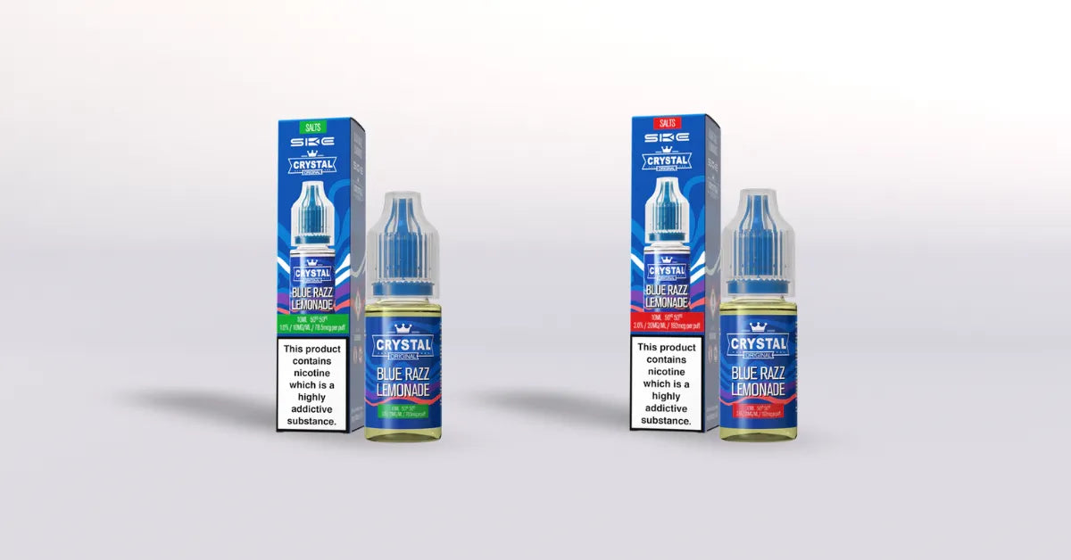 SKE Crystal Blue Razz Lemonade Nicotine Salt Vape Juice