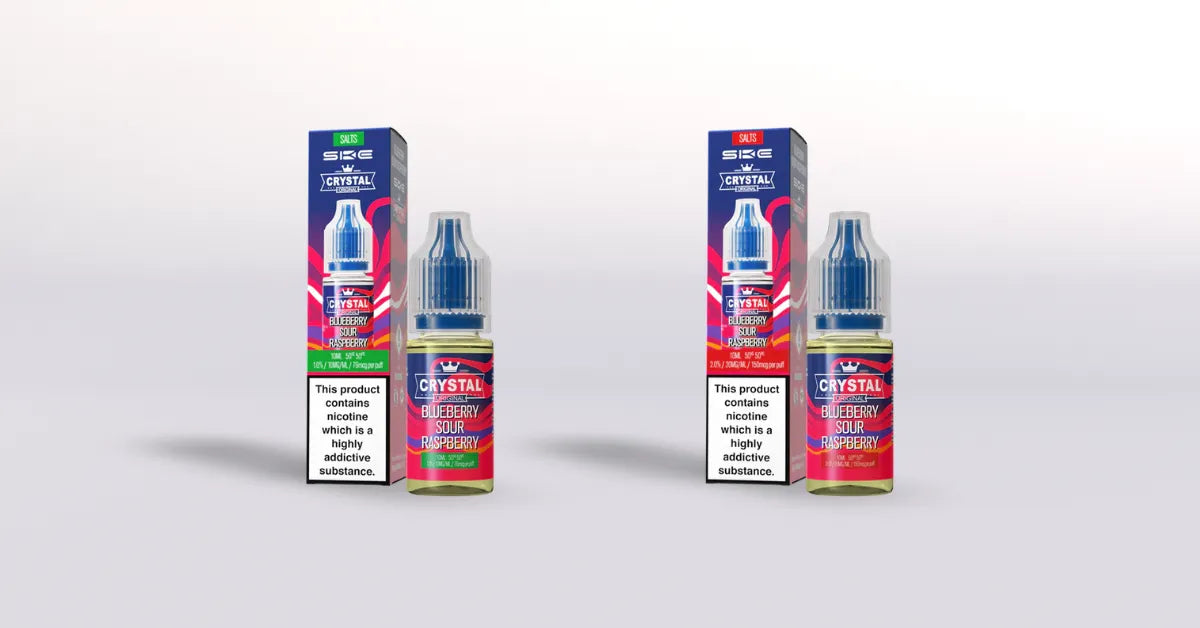 SKE Crystal Blue Sour Raspberry Nicotine Salt Vape Juice