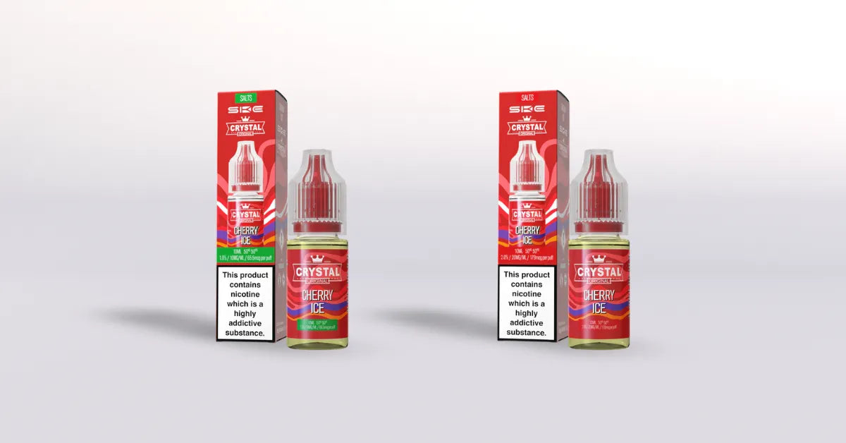SKE Crystal Cherry Ice Nicotine Salt Vape Juice