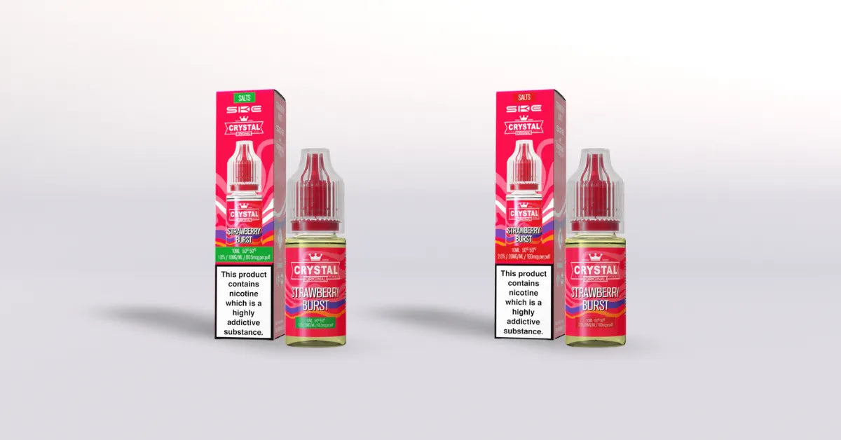 SKE Crystal Vape Juice - Strawberry Burst Nic Salts - 3.99 10ml SKE Crystal Vape Juice - Strawberry Burst Nic Salts - 3.99 10ml