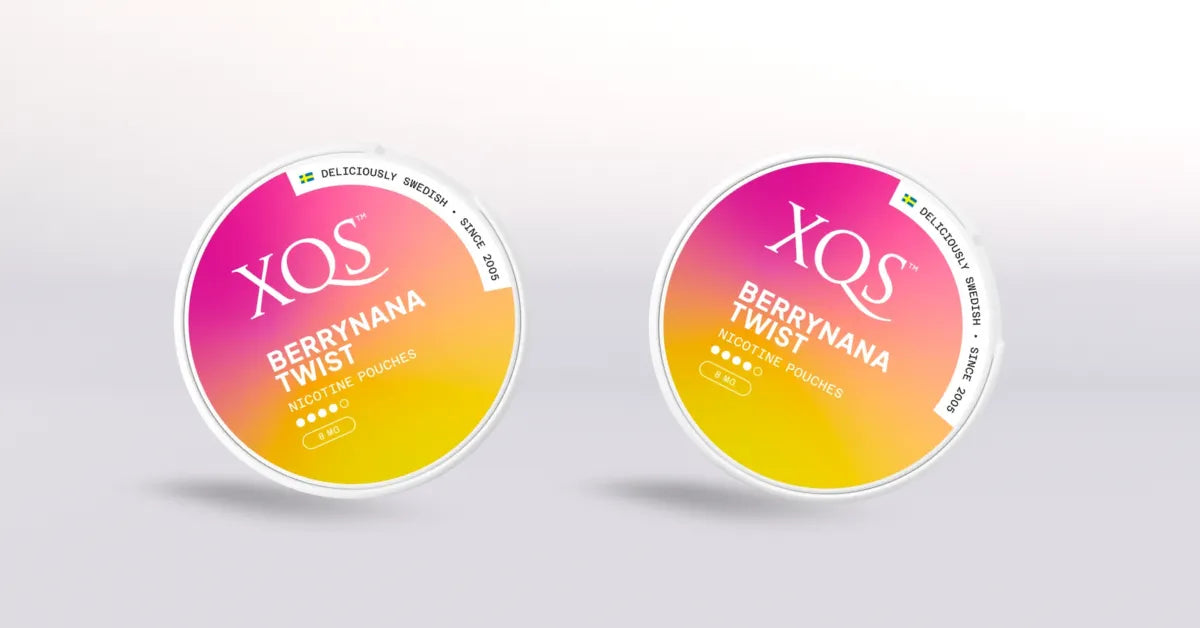 XQS BerryNana Twist Nicotine Pouches - Overview Image