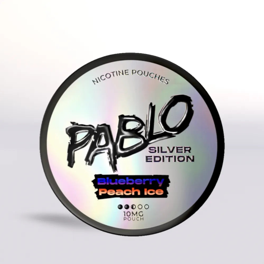 Pablo Silver Edition Blueberry Peach Ice Nicotine Pouches