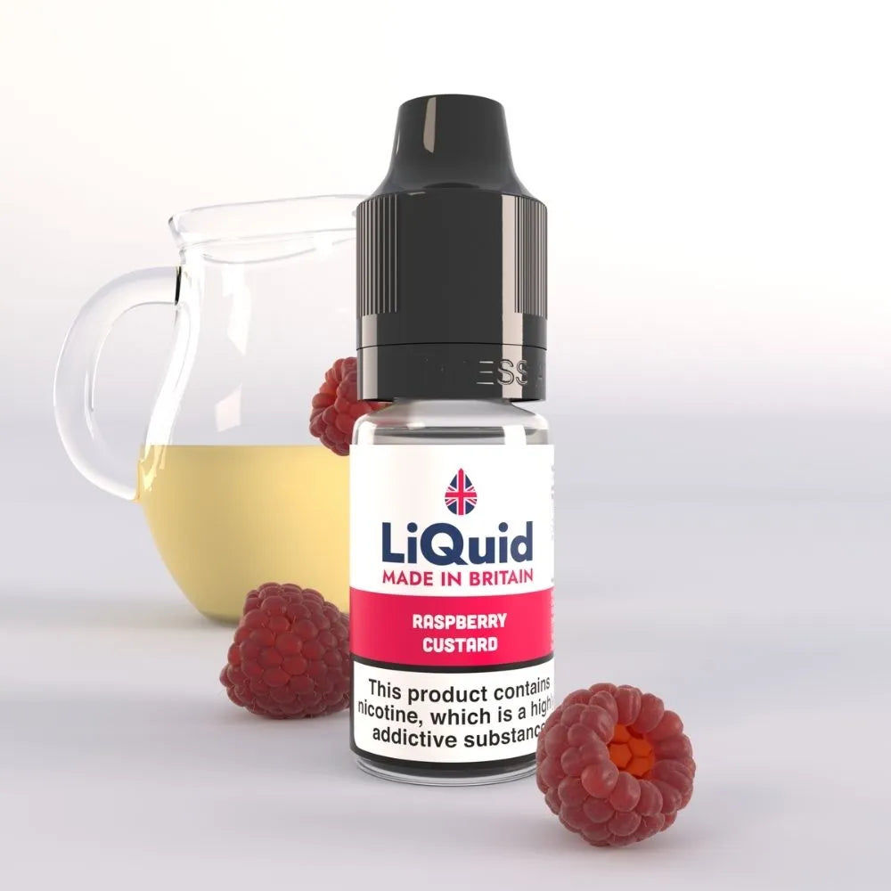 Raspberry Custard UK Made Vape Juice E-Liquid