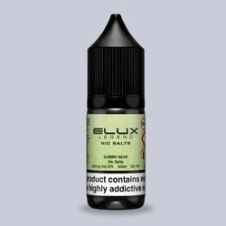 ELUX Vape Liquid Nic Salts 20mg 10ml bottle Gummy Bear flavour 