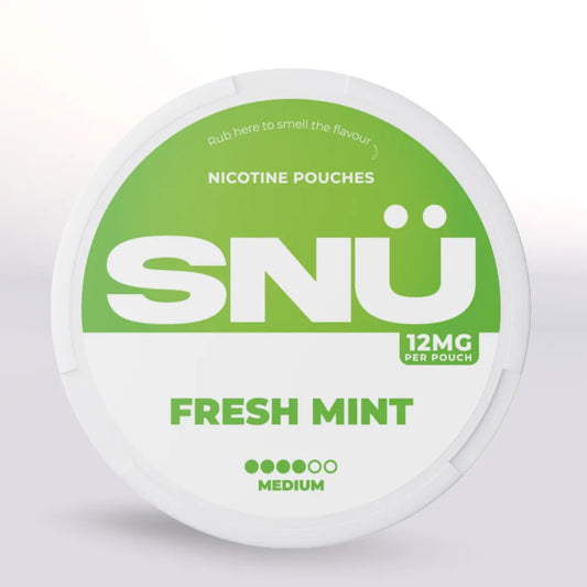 
SNÜ Fresh Mint Nicotine Pouches 12mg