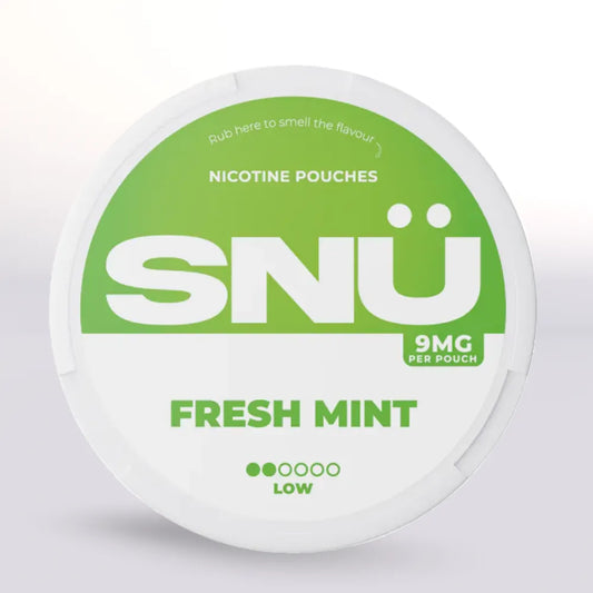 
SNÜ Fresh Mint Nicotine Pouches 9mg