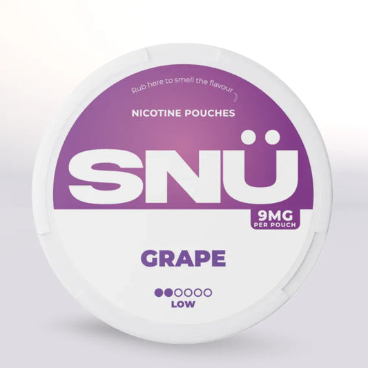 
SNÜ Grape Nicotine Pouches 9mg