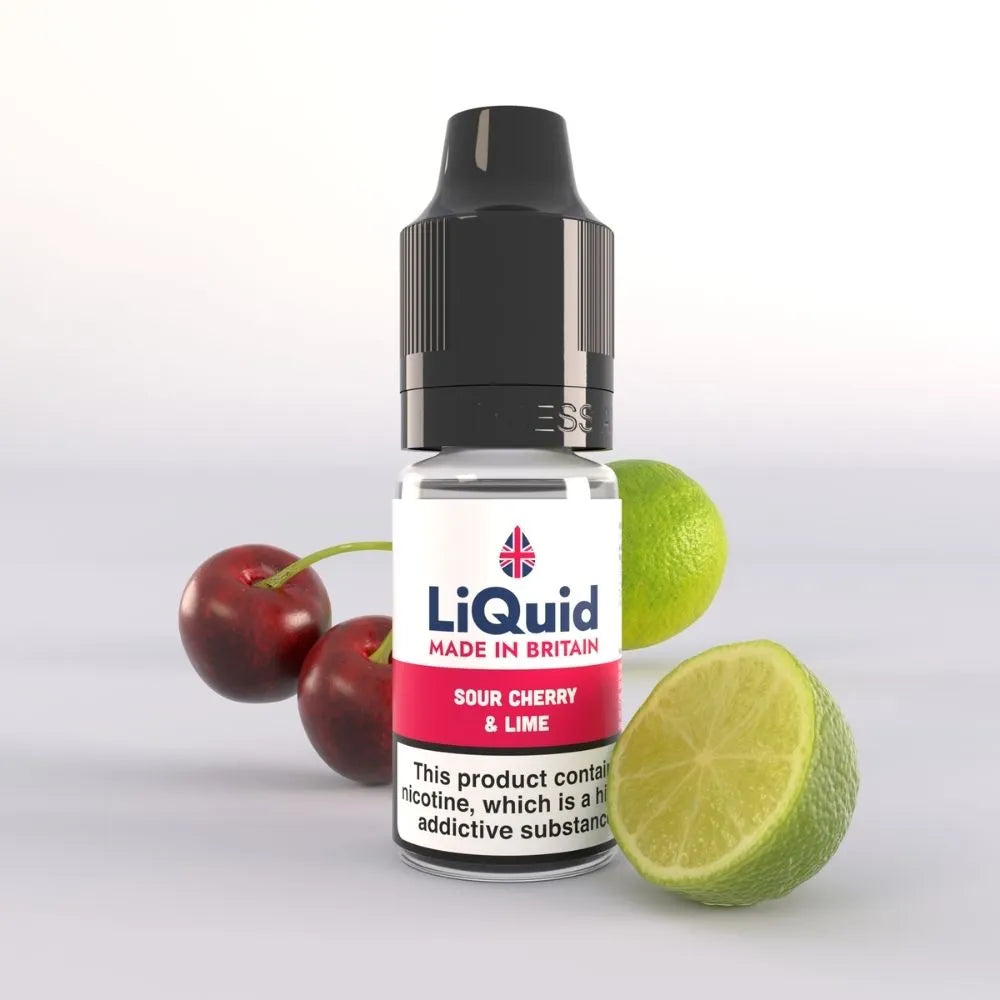 Sour Cherry and Lime UK Made Vape Juice E-Liquid