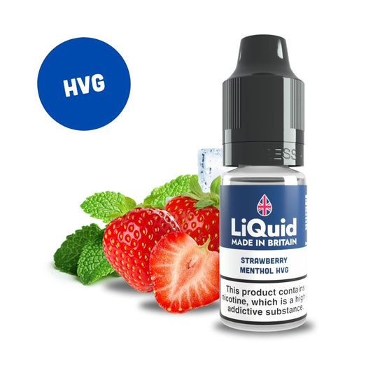 
Strawberry Menthol HVG UK Made Cheap £1 Vape Juice E-liquid