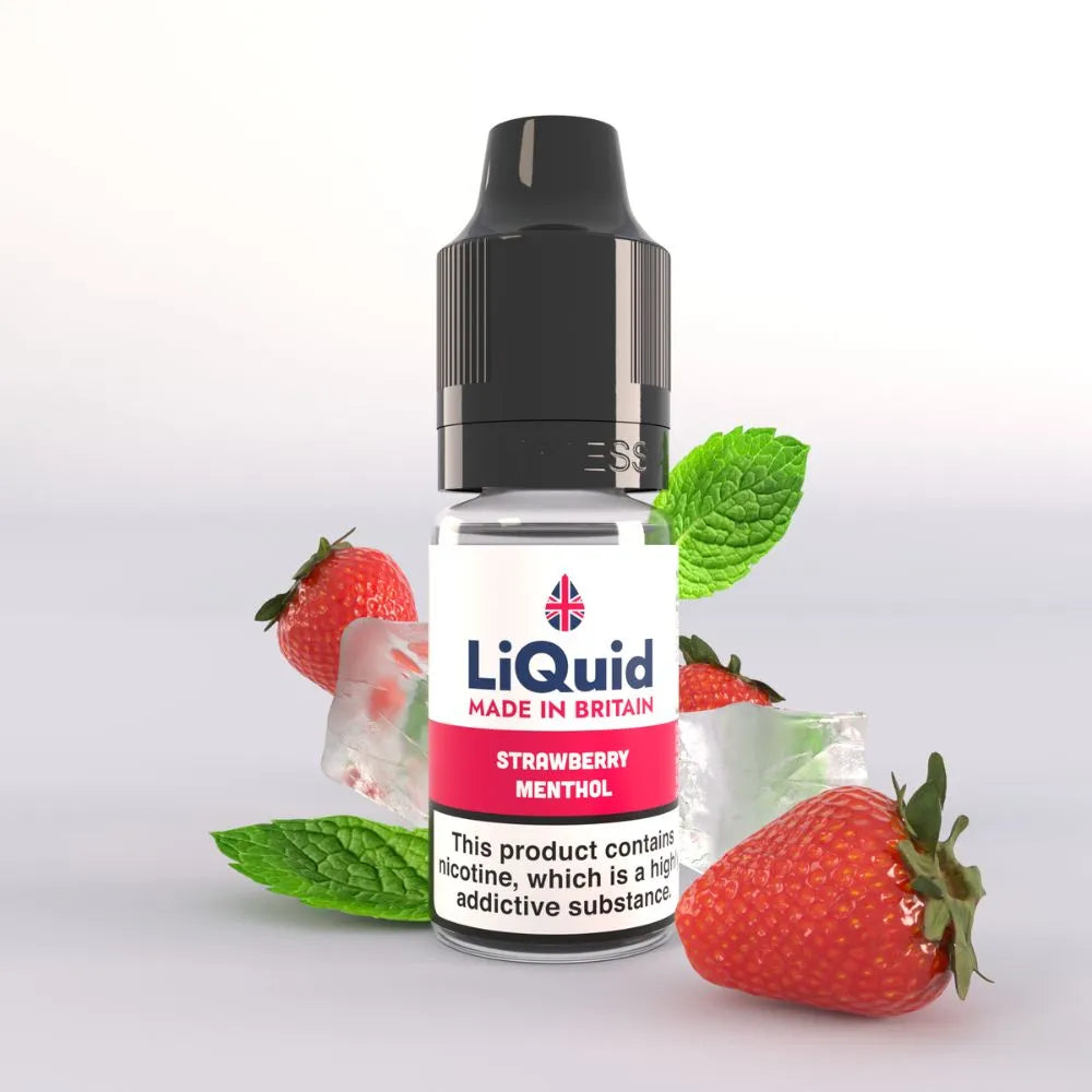 Strawberry Menthol UK Made Vape Juice E-Liquid