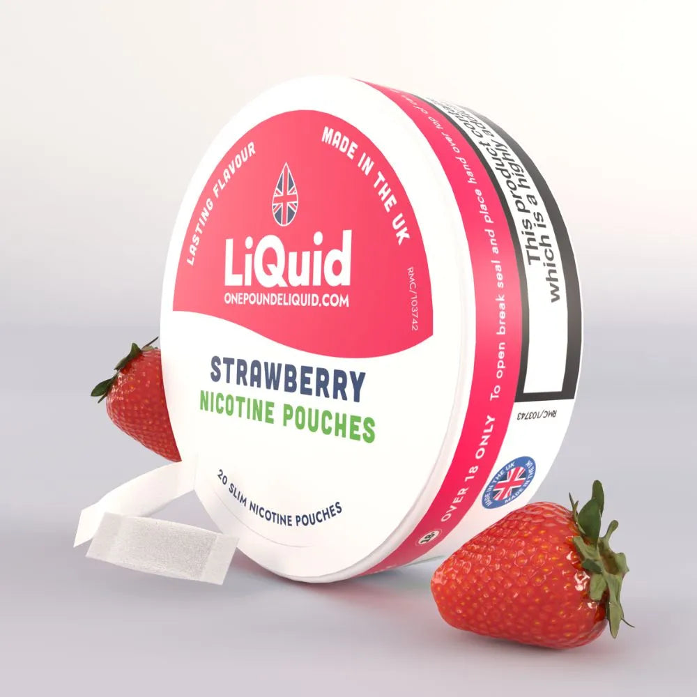 Strawberry Nicotine Pouches by LiQuid