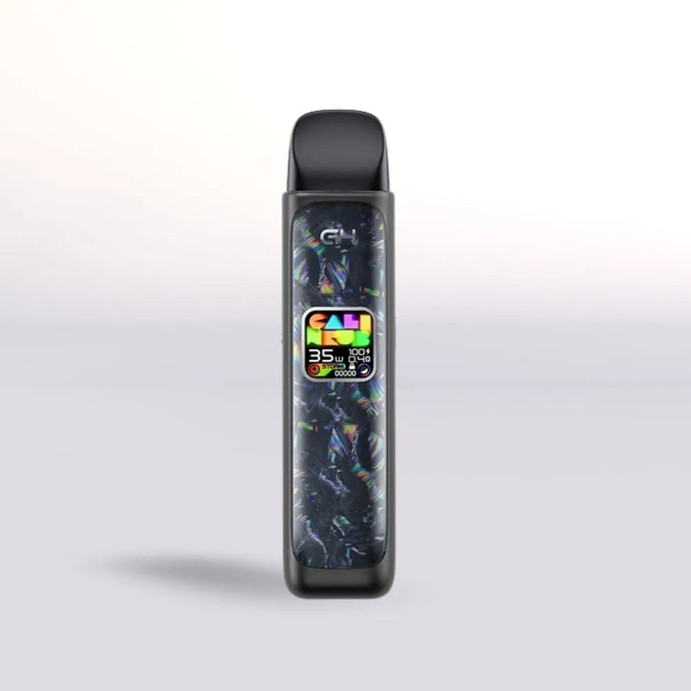 
Black Uwell Caliburn G4 Pod Vape device on a white background