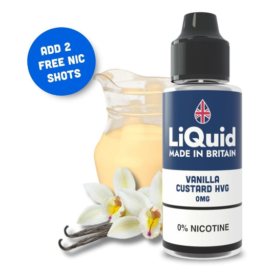 
Vanilla Custard HVG Shortfill 100ml Cheap Vape Liquid