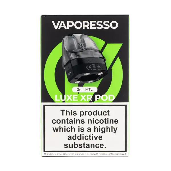
Vaporesso Luxe XR MTL Mouth To Lung Replacement Pods for Vaporesso Luxe XR Devices One Pound E-Liquid UK