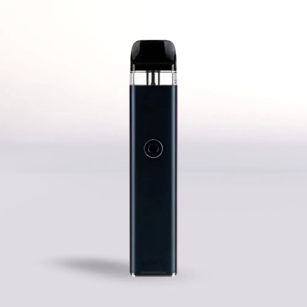 
Navy Vaporesso Xros 3 Vape device on a light gray background