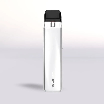
Titanium Silver Vaporesso Xros 5 Mini vape device with black top on a light gray background